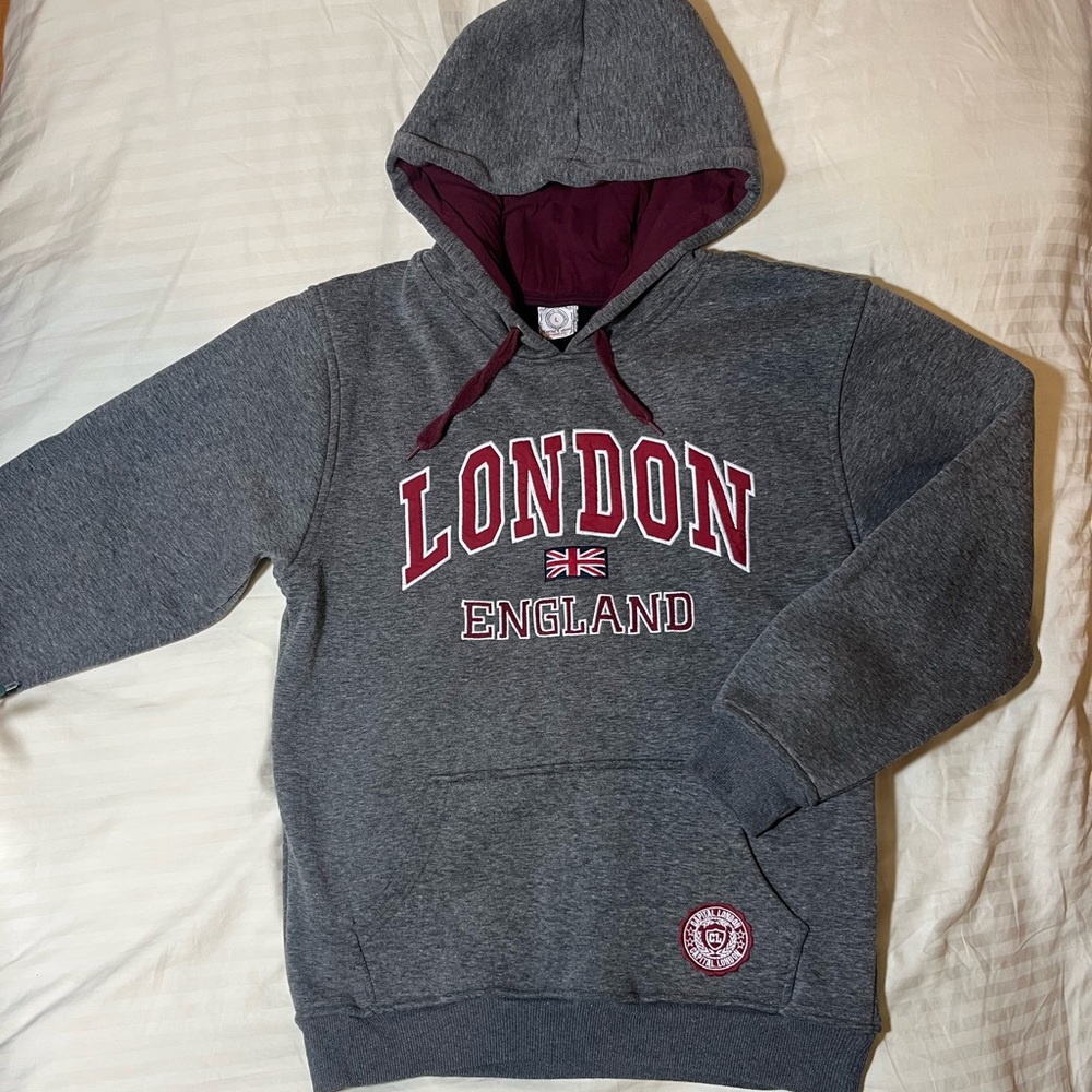 Gray London England Hoodie